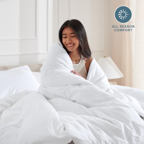 Bare Home Duvet Cover Set 1800 Ultra-Soft (King, White)