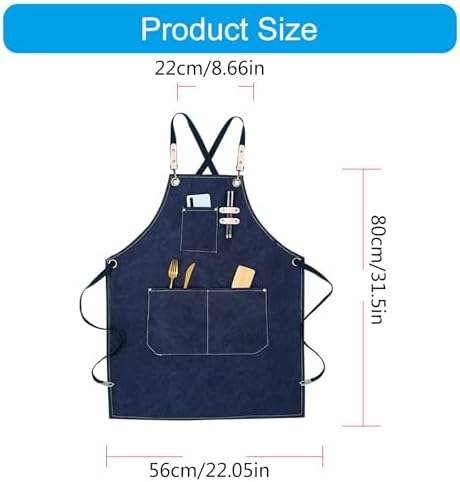 Canvas Apron for Coffee Professional, Adjust Canvas Workwear Multiple