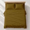 Queen 4 Piece Bed Sheet Set - 15" Deep Pocket, Soft Lightweight Taupe