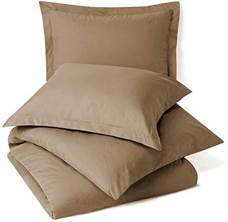Luxury Bedding 3 Piece Duvet Cover Set- 600TC Egyptian Cotton, Solid