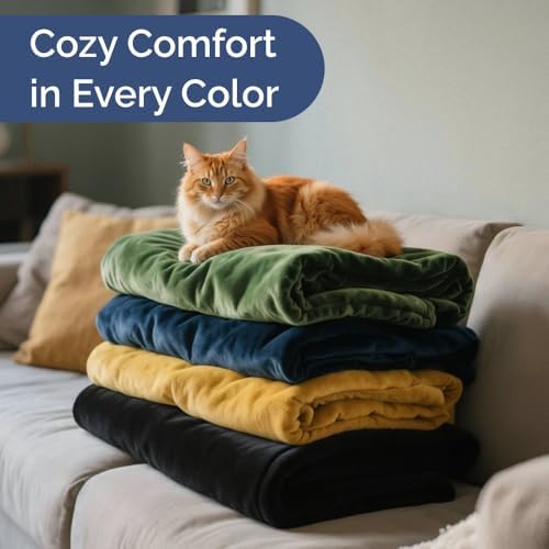 Fleece Blanket King Size - Ultra-Soft Warm Flannel Fleece Blanket