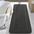 LOCHAS Luminous Non Slip Bathroom Rugs Runner 24 x 60 Inch, Dark Grey