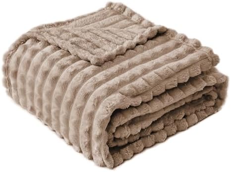 FY FIBER HOUSE Bed Blanket for Couch Soft Warm Fuzzy King Size