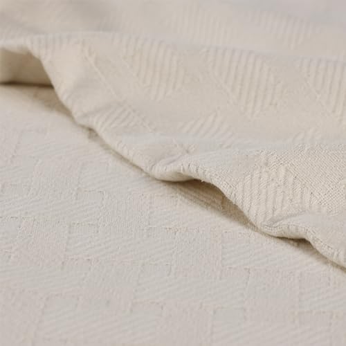 BLUENILEMILLS Cotton Blanket, Ideal for; Picnic, Beach, Traveling or