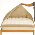 3 Sided Zipper Closure Duvet Cover| Full/Queen Size Warm Taupe