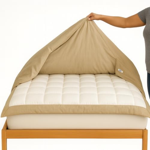 3 Sided Zipper Closure Duvet Cover| Full/Queen Size Warm Taupe
