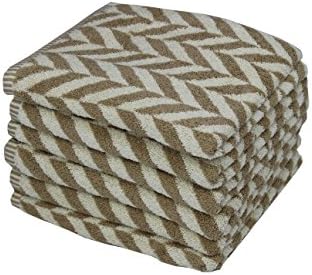 Super Soft And Absorbent Versailles Hand Towels - Taupe Set of 6, 20"