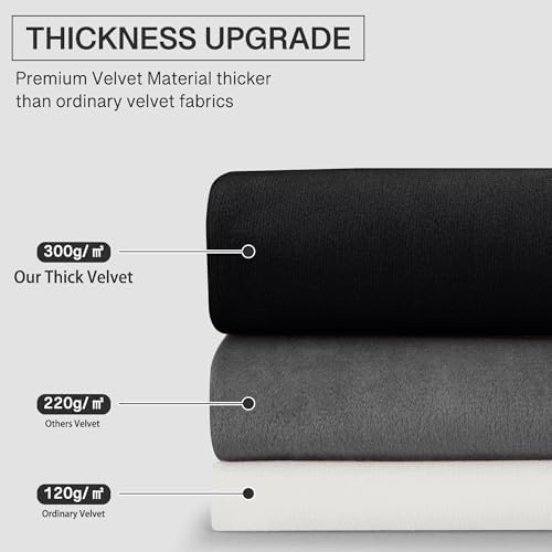 StangH Grey High Ceiling Curtains 120 inches Long Dual Rod Pocket, 2