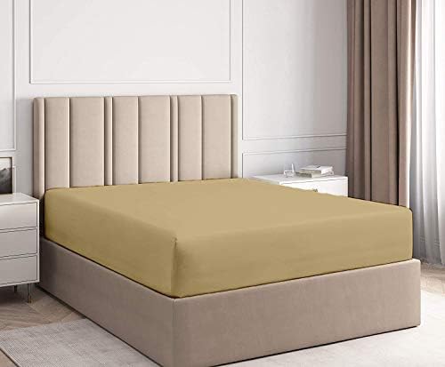 Luxury 100% Cotton Fitted Sheet Twin XL Size, Softest 800 Thread Count