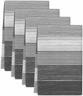 Grey Ombre Kitchen Towels Set of 4, Absorbent Microfiber Soft Dish