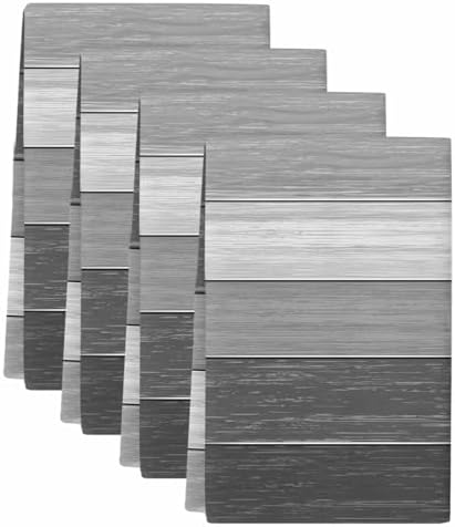 Grey Ombre Kitchen Towels Set of 4, Absorbent Microfiber Soft Dish