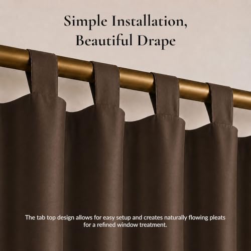 Modern Decorative Tab Top Window Curtains for Bedroom or Living Room