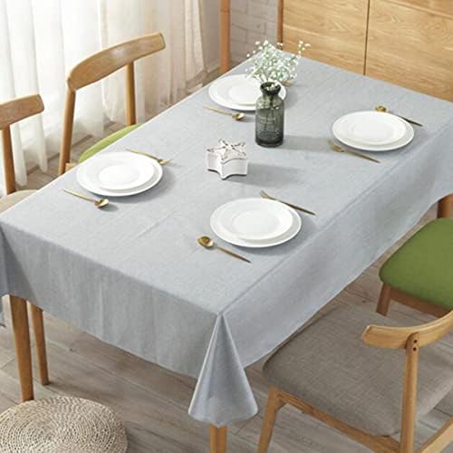 Tablecloth, Waterproof Linen Solid Color Tablecloth, Modern Minimalist