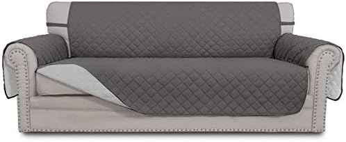Easy-Going Reversible Sofa Cover, X-Large, Gray/Light Gray