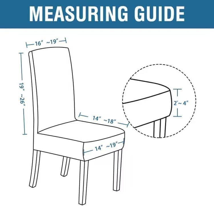 H.VERSAILTEX Velvet Dining Chair Covers Stretch Chair Covers for