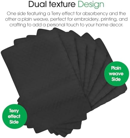 DG Collections Terry Kitchen Towels, 400 GSM 100% Cotton Dish Towels