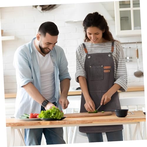 BESTOYARD Canvas Apron for Cooking Unisex Chef Apron for Men Women