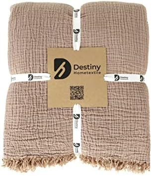 Soft Pure Cotton 4-Layer Gauze California King Size Bedspread – Soft