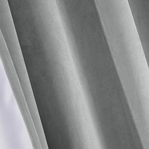 ChadMade Blackout Velvet Extra Wide Drape 120 inches Long Curtain for