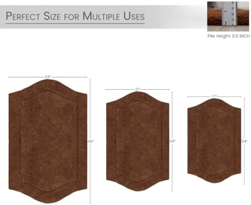 Home Weavers 100% Cotton Tufted Waterford Collection, Extra Soft and