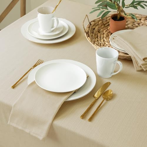 Benson Mills Cameron Tablecloth (Flax, 52” x 70” Rectangular)