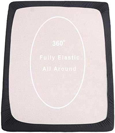 PURE ERA Jersey Fitted Sheet Only Heather Charcoal Grey King