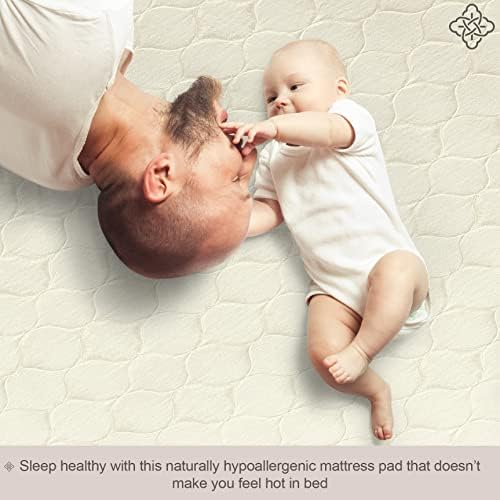 Bioweaves 100% Organic Cotton Mattress Pad Cover, GOTS Certified