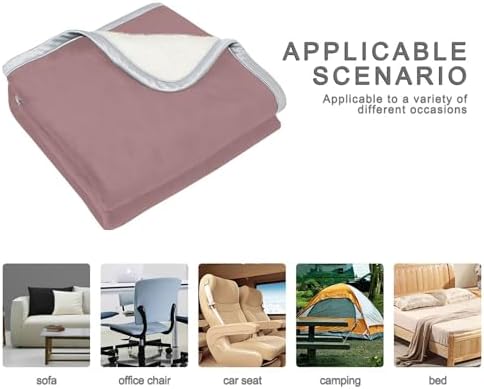 Rosy Brown Plush Throw Blankets for Bed Couch and Living Room Suitable
