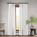 Macochico Faux Linen Curtain for Bedroom 50 W x 63 L Inch Drapes Panel