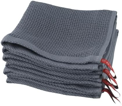 Cotton Tea Towels Super Absorbent Waffle Weave Kitchen Cleaning Cloths