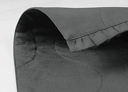 Gray Home Decor Washable Dining Table Mats Reversible Cotton Flex