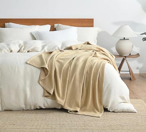Royal Hotel Bedding Cool Cotton Throw Blanket, Soft and Breathable