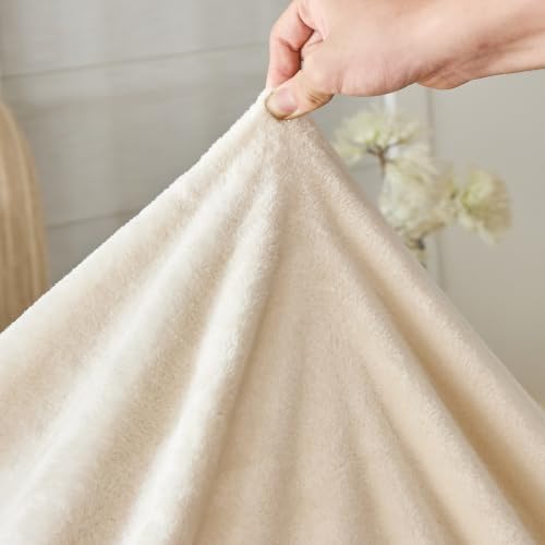 COOVA Fleece King Size Blankets for Bed 90x102 Inches, Ultra Soft Cozy