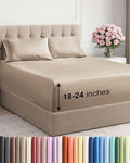 Extra Deep Cal King Sheet Set - 4 Piece Breathable & Cooling Sheets