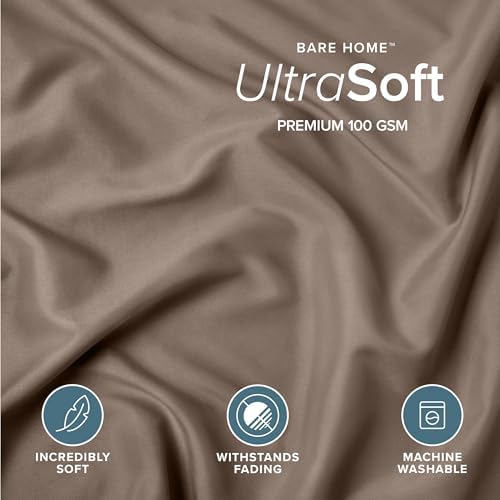 Bare Home Pillow Sham Covers 1800 Ultra-Soft Set of 2