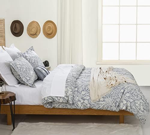 DAUAOTO Duvet Cover Queen Size Set - 90"X90" Duvet Cover + 2 Shams
