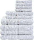10 Piece Towel Set with Upgraded Softness & Durability, Grey