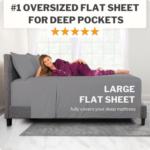 Deep Pocket Twin XL Bed Sheets – 3-Piece Includes: Real 16” Inch Extra