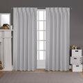 Room-Darkening Gray Color Panel Pair Blackout Curtains for Bedroom &