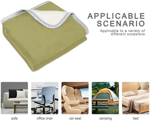 Dark Khaki Plush Throw Blankets for Bed Couch and Living Room Suitable