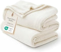 Bedsure GentleSoft Fleece Bed Blankets Full Size Cream - Soft