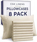 King Standard Pillow Cases Set of 8 - Ultra Soft Pillowcase Covers