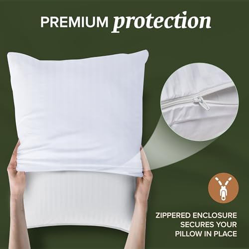 Beckham Hotel Collection Queen Size Pillow Protectors & Cotton