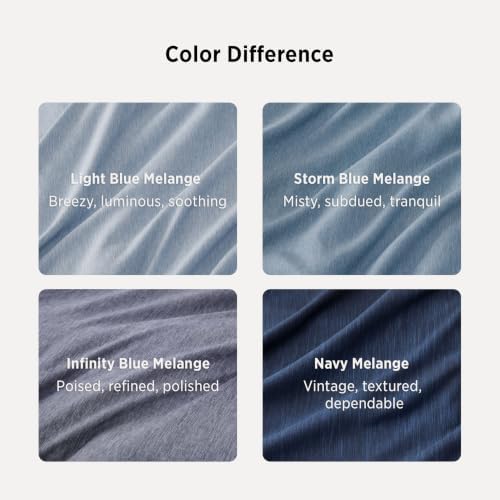 Bedsure Infinity Blue Cal King Comforter Set, Cationic Dyed Bed Set