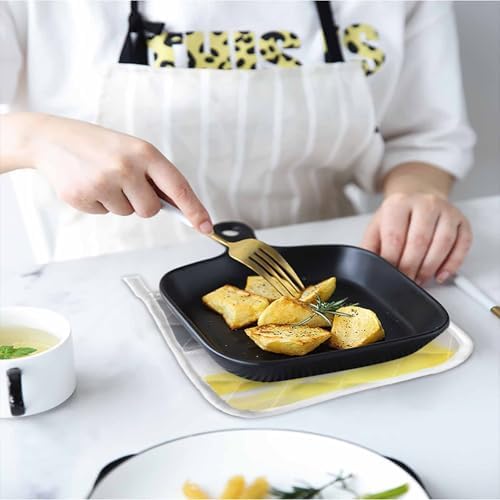 Quilted Cotton Terry Cloth Oven Mitt, Pot Holder Grey Yellow Ombre