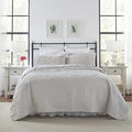 Laura Ashley - Queen Quilt Set with Shams, Cotton, Reversible