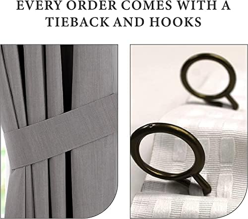 Double Pinch Pleates Solid Polyster Blended Blackout Curtain Panel &