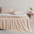 Elegear Cooling Blanket Beige 51" x 67" + Cooling Pillow Cases Beige