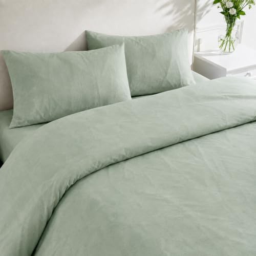 Mattress-Homes Sage Mist 3 PC Duvet Cover Set, Queen, Zipper Closure