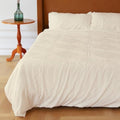 Duvet Cover Set Queen Size, Boho Bedding, 3 Pieces Embroidery Shabby